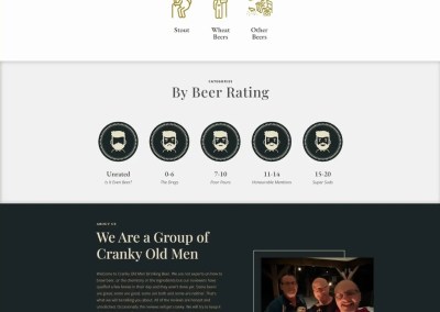 Cranky Old Men Drinking Beer